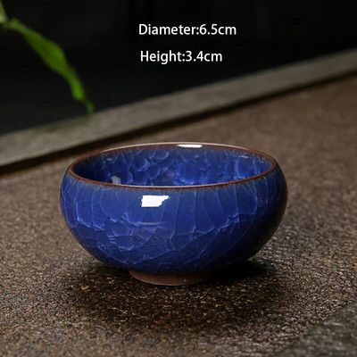 1 τεμ. Ice Cracking Style Ceramic Tea Cup Pottery Espresso Coffee Cup Φλιτζάνι τσαγιού Kung Fu Κεραμικά Cute Cup Χονδρική