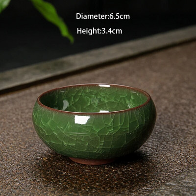 1 τεμ. Ice Cracking Style Ceramic Tea Cup Pottery Espresso Coffee Cup Φλιτζάνι τσαγιού Kung Fu Κεραμικά Cute Cup Χονδρική