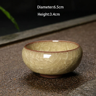 1 τεμ. Ice Cracking Style Ceramic Tea Cup Pottery Espresso Coffee Cup Φλιτζάνι τσαγιού Kung Fu Κεραμικά Cute Cup Χονδρική