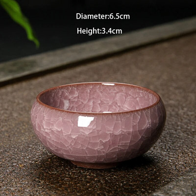 1 τεμ. Ice Cracking Style Ceramic Tea Cup Pottery Espresso Coffee Cup Φλιτζάνι τσαγιού Kung Fu Κεραμικά Cute Cup Χονδρική