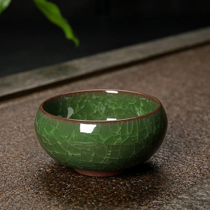 1 τεμ. Ice Cracking Style Ceramic Tea Cup Pottery Espresso Coffee Cup Φλιτζάνι τσαγιού Kung Fu Κεραμικά Cute Cup Χονδρική