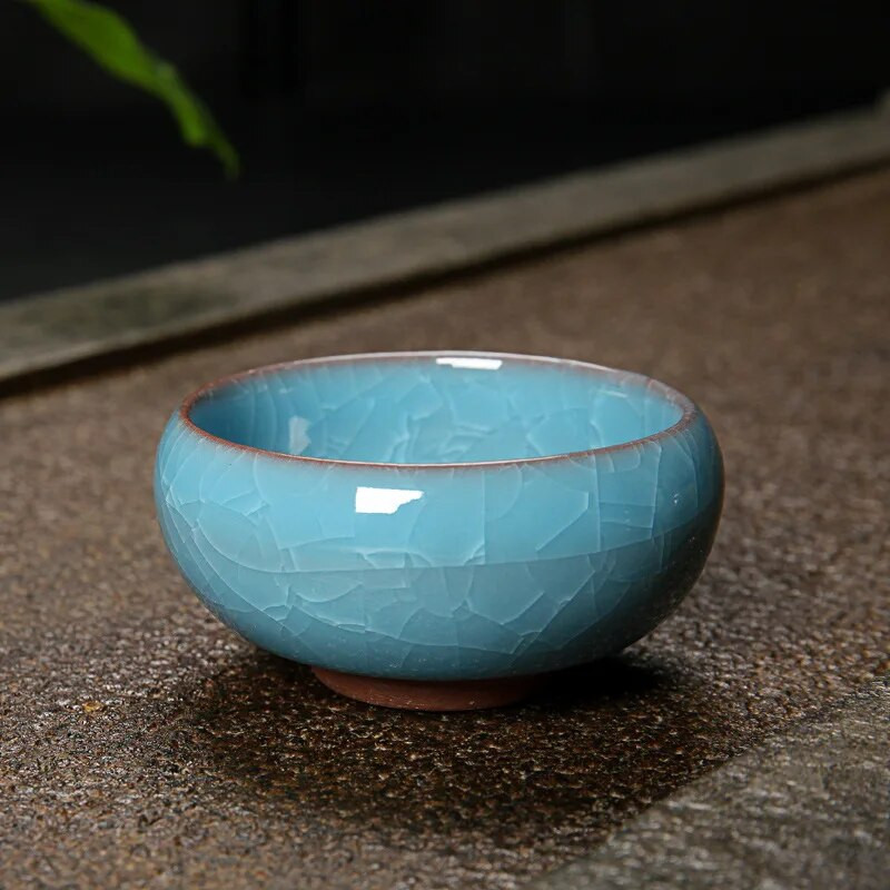 1 τεμ. Ice Cracking Style Ceramic Tea Cup Pottery Espresso Coffee Cup Φλιτζάνι τσαγιού Kung Fu Κεραμικά Cute Cup Χονδρική