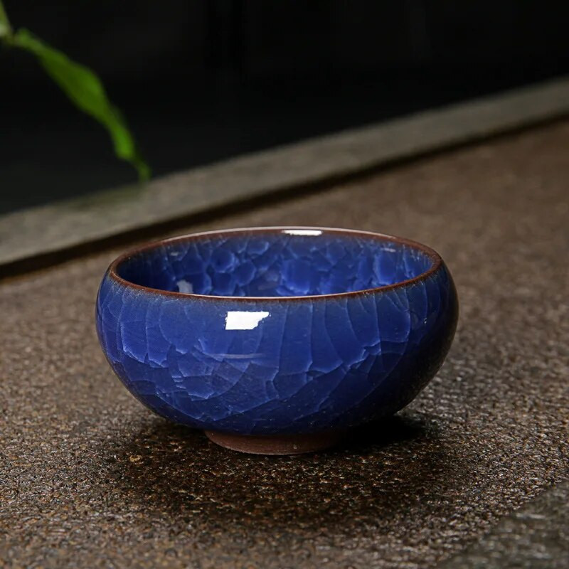 1 τεμ. Ice Cracking Style Ceramic Tea Cup Pottery Espresso Coffee Cup Φλιτζάνι τσαγιού Kung Fu Κεραμικά Cute Cup Χονδρική