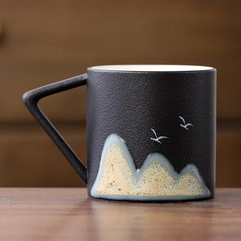 1 бр. Планинска керамична кунг-фу чаша за чай в китайски стил, креативна керамика, чаши за еспресо, порцеланова чаша за кафе, следобедна чаша за чай