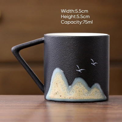 1 tk Hiina stiilis mägikeraamiline kung fu teetass Creative Pottery Espresso tassid Portselanist kohvitass pärastlõunateetass