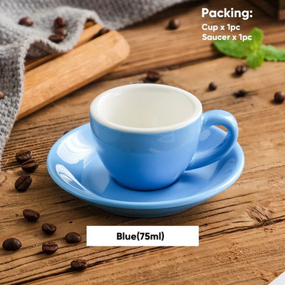 1 rinkinys spalvotų keraminių kavos puodelių rinkinys espreso kavos puodeliai porcelianiniai popietės arbatos puodeliai pusryčių pieno puodelis Mieli keramikiniai puodeliai didmeninė prekyba