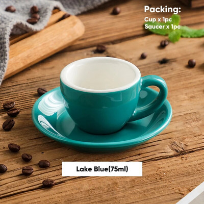 1 rinkinys spalvotų keraminių kavos puodelių rinkinys espreso kavos puodeliai porcelianiniai popietės arbatos puodeliai pusryčių pieno puodelis Mieli keramikiniai puodeliai didmeninė prekyba