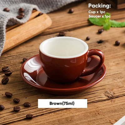1 rinkinys spalvotų keraminių kavos puodelių rinkinys espreso kavos puodeliai porcelianiniai popietės arbatos puodeliai pusryčių pieno puodelis Mieli keramikiniai puodeliai didmeninė prekyba