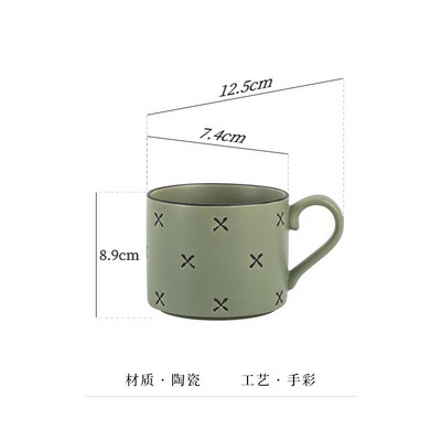 Nordijske ručno oslikane keramičke šalice Kreativni doručak Šalica za kavu za par Šalica za vodu Šalice za mlijeko Šalica za čaj Poklon Šalice za uređenje doma