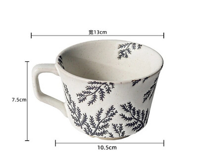 Căni Retro Ceramică Cana de cafea Gospodărie Birou Cupă de apă Imprimare creativă Bucătărie Acasă Bucătărie Practică Creativă