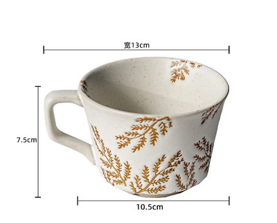 Căni Retro Ceramică Cana de cafea Gospodărie Birou Cupă de apă Imprimare creativă Bucătărie Acasă Bucătărie Practică Creativă