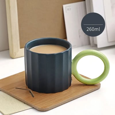 Căni de cafea din ceramică lucrate manual Ceai cu lapte pesonalizate nordice Căni pentru cuplu creative de birou Vase de bucătărie Cadou pentru iubitorul de cafea