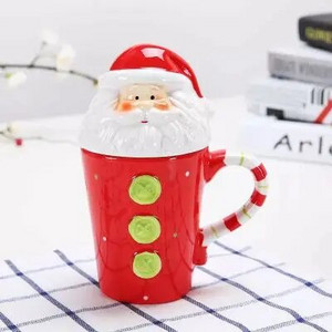 Căni de Crăciun 3D cu capac Elk/om de zăpadă/pinguin/Moș Crăciun Căni de cafea Căni de lapte Căni de ceai Thermos Sticlă de apă Cadou de Crăciun