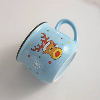 Κεραμική Χριστουγεννιάτικη μους Κούπα Γελοιογραφία Santa Cup Φλιτζάνι καφέ για γραφείο Σπίτι Ψήσιμο Επιδόρπιο Πρωινό Κούπα γάλα για παιδιά Χριστουγεννιάτικο δώρο