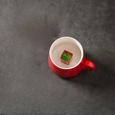 Kalėdinis keraminis mielas puodelis vidinis 3D Kalėdų Senelis Sniego senelis Briedis Meškiukas Gyvūnas Kavos Pieno Vandens puodelis Kalėdų vakarėlio dovana namų reikmenims