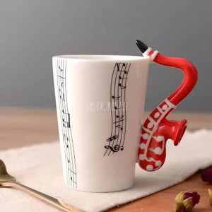 Φλιτζάνι Νότα καινοτομίας Κεραμικές Κούπες Καφέ Κιθάρας Personality Τσάι/Γάλα/Χυμός/Μπουκάλι νερό λεμόνι Δώρο γενεθλίων