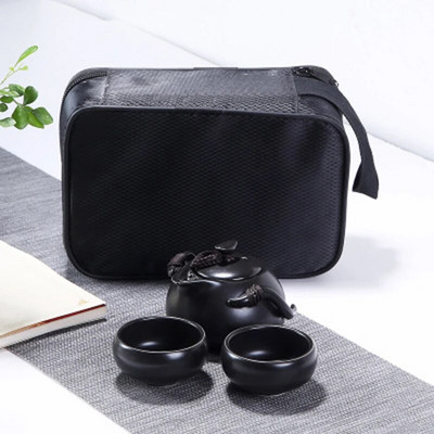 κεραμική τσαγιέρα βραστήρας gaiwan φλιτζάνι τσαγιού για puer κινέζικο δοχείο τσαγιού φορητό σετ τσαγιού με τσάντα ταξιδιού Δωρεάν αποστολή