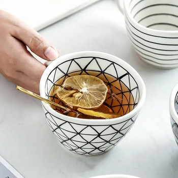 Ръчно рисувани керамични чаши с неправилна форма, подходящи за микровълнова фурна, подходящи за съдомиялна скандинавска креативна, ръчно изработени чаши за кафе, чай, мляко, съдове и прибори, подарък