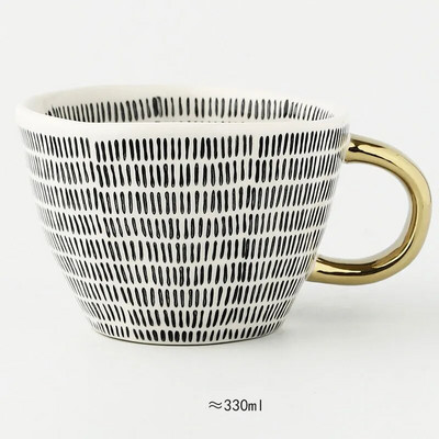 Rankomis dažyti netaisyklingos formos keraminiai puodeliai Mikrobangų krosnelėje Indaplovėje Saugus Nordic Creative Rankų darbo kavos arbatos Pieno puodeliai Gėrimų indai Dovana