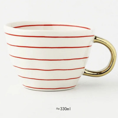 Rankomis dažyti netaisyklingos formos keraminiai puodeliai Mikrobangų krosnelėje Indaplovėje Saugus Nordic Creative Rankų darbo kavos arbatos Pieno puodeliai Gėrimų indai Dovana