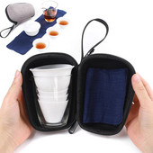 Kinietiškas arbatos rinkinys Keraminis nešiojamas arbatinuko rinkinys Lauko kelionės Gaivanas arbatos puodeliai arbatos ceremonijos arbatos puodelis Puiki dovana Nemokamas pristatymas