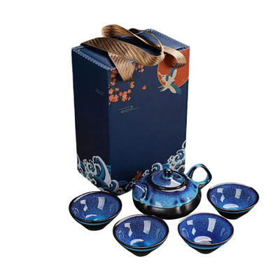 Büroohotelli kaasaskantav keraamiline vana teekannu tassikomplekt Ärikohtumine Traditsiooniline teekannu teetass Erinevate teenõude komplekt