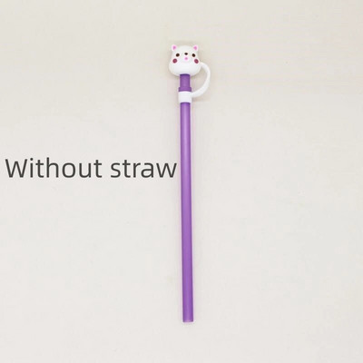 1 τεμ. Cartoon σιλικόνης συμβουλές από άχυρο Καπάκι σκόνης κατανάλωσης Πιτσιλίσματα Κάλυμμα Creative Cup Αξεσουάρ Εργαλεία σφράγισης με άχυρο 6-8 mm