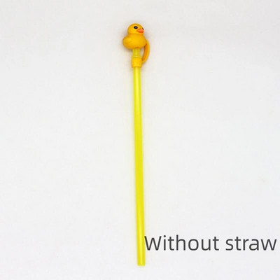 1 τεμ. Cartoon σιλικόνης συμβουλές από άχυρο Καπάκι σκόνης κατανάλωσης Πιτσιλίσματα Κάλυμμα Creative Cup Αξεσουάρ Εργαλεία σφράγισης με άχυρο 6-8 mm