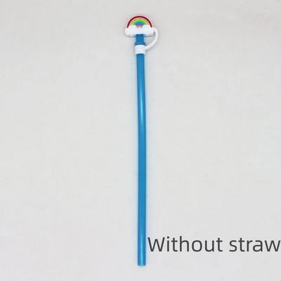 1 τεμ. Cartoon σιλικόνης συμβουλές από άχυρο Καπάκι σκόνης κατανάλωσης Πιτσιλίσματα Κάλυμμα Creative Cup Αξεσουάρ Εργαλεία σφράγισης με άχυρο 6-8 mm