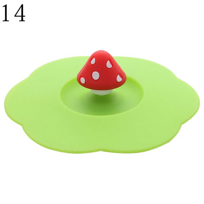 24 boje 10 cm silikonski poklopac za šalicu za višekratnu upotrebu, slatki pečatni poklopac za vakuumsku šalicu, otporan na prašinu, čaj, kava, poklopci, dodaci za šalice