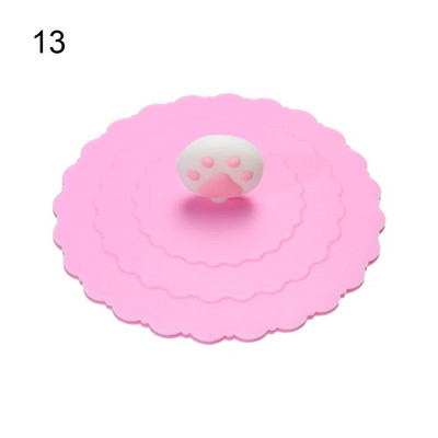 24 boje 10 cm silikonski poklopac za šalicu za višekratnu upotrebu, slatki pečatni poklopac za vakuumsku šalicu, otporan na prašinu, čaj, kava, poklopci, dodaci za šalice