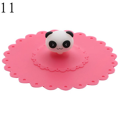 24 boje 10 cm silikonski poklopac za šalicu za višekratnu upotrebu, slatki pečatni poklopac za vakuumsku šalicu, otporan na prašinu, čaj, kava, poklopci, dodaci za šalice