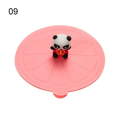 24 boje 10 cm silikonski poklopac za šalicu za višekratnu upotrebu, slatki pečatni poklopac za vakuumsku šalicu, otporan na prašinu, čaj, kava, poklopci, dodaci za šalice