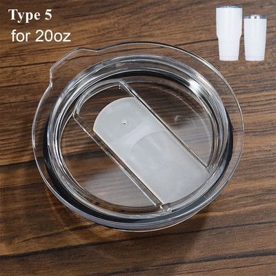 20/30Oz plastikinių dangtelių sandarinimo butelio dangtelio dangtelis, apsaugantis nuo išsiliejimo plano puodelio dangtelis „Ozark for Trail for Artic for Yeti“ puodelio priedai