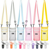 1 tk kaasaskantav sportliku veepudeli kate võrgust varrukas koti ümbris kott pudelid tassikott Matkatarbed jooginõude tarvikud