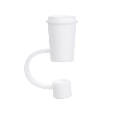 1 vnt Kūrybinis daugkartinio naudojimo silikoninis šiaudinis kištukas, atsparus purslams, geriamasis nuo dulkių dangtelis Dulkėms atsparus šiaudų antgaliai uždengiamas puodelio priedas virtuvės įrankis