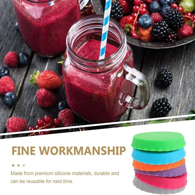 1/3/6tk Standardne joogipurgi kaaned Lekkekindel tihenduskork Punane vein Pehme kork Tihenduskork Joogipurgi kaaned Soodakaane kaitsed