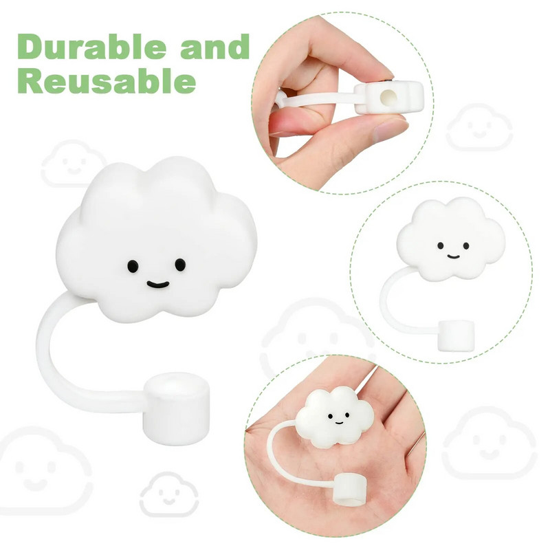 Šiaudų dangteliai, suderinami su Stanley 30 ir 40 Oz stikline, silikoniniai šiaudų antgalių dangteliai, daugkartinio naudojimo šiaudų apsaugos dangtelis