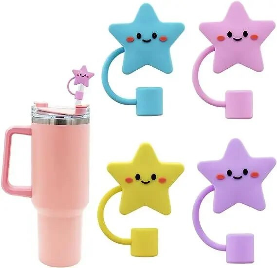 Ψάθινο καπάκι για Stanley Cup, Ψάθινο κάλυμμα σιλικόνης Συμβατό με ποτήρι 30&40 Oz με λαβή