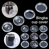 12oz/20oz/30oz Automobilių stiklinės sandarinimo dangtelis, nepraleidžiantis nuotėkio, paprasti plastikiniai dangteliai, apvalūs, atsparūs dangteliai, skirti liesam vandens butelio termosui