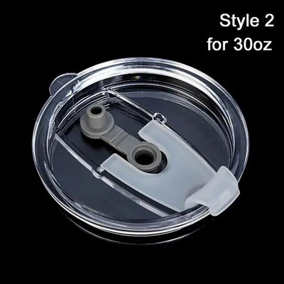 12oz/20oz/30oz Automobilių stiklinės sandarinimo dangtelis, nepraleidžiantis nuotėkio, paprasti plastikiniai dangteliai, apvalūs, atsparūs dangteliai, skirti liesam vandens butelio termosui