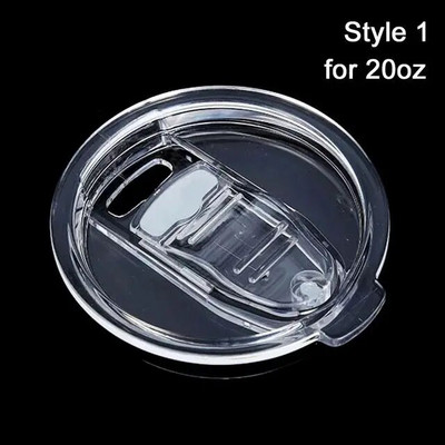 12oz/20oz/30oz Automobilių stiklinės sandarinimo dangtelis, nepraleidžiantis nuotėkio, paprasti plastikiniai dangteliai, apvalūs, atsparūs dangteliai, skirti liesam vandens butelio termosui