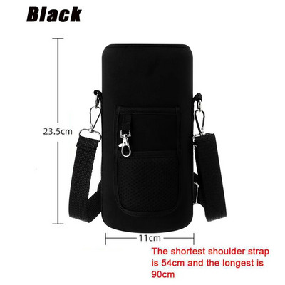 1 kom. torba s poklopcem za bocu s remenom Neoprenski držač za pohranu vode naramenica crna izolacijska torba za nosač boce dnevni alati