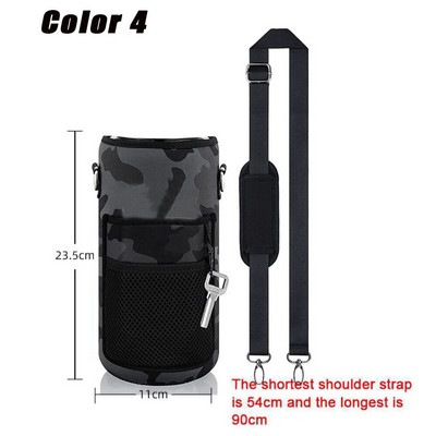 1 kom. torba s poklopcem za bocu s remenom Neoprenski držač za pohranu vode naramenica crna izolacijska torba za nosač boce dnevni alati
