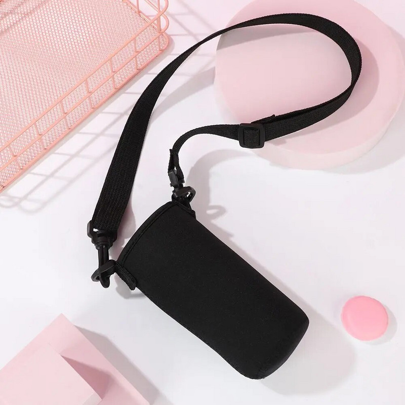 1 kom. torba s poklopcem za bocu s remenom Neoprenski držač za pohranu vode naramenica crna izolacijska torba za nosač boce dnevni alati