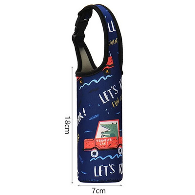 Nešiojamo vandens butelio dėklo rankovės sportinė izoliacija vandens butelių dangtelių maišelis su dirželiu mobiliojo telefono laikiklio buteliuko maišelis