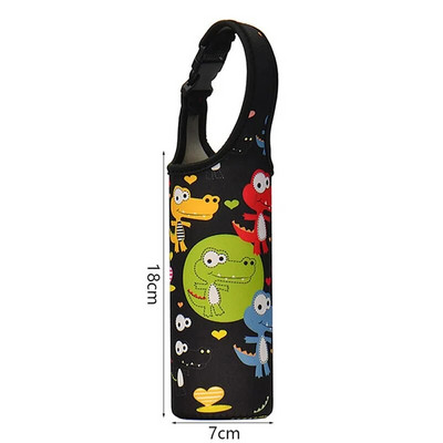 Nešiojamo vandens butelio dėklo rankovės sportinė izoliacija vandens butelių dangtelių maišelis su dirželiu mobiliojo telefono laikiklio buteliuko maišelis