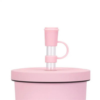 1 τεμ. σιλικόνης καλαμάκια καλύμματα καλύμματα αδιάβροχα καλαμάκια χαριτωμένα επαναχρησιμοποιήσιμα άκρα από άχυρο 12 χιλιοστών Αξεσουάρ σπιτιού