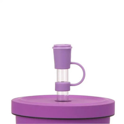 1 τεμ. σιλικόνης καλαμάκια καλύμματα καλύμματα αδιάβροχα καλαμάκια χαριτωμένα επαναχρησιμοποιήσιμα άκρα από άχυρο 12 χιλιοστών Αξεσουάρ σπιτιού