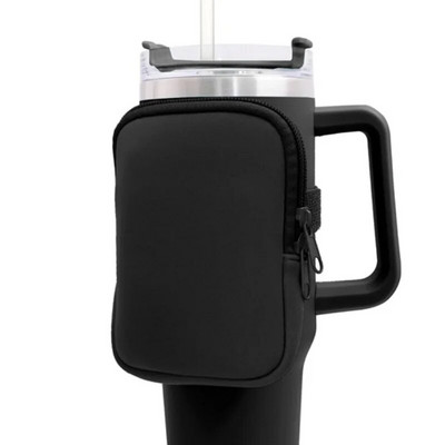 Veepudelikott Stanley tassi jaoks 40 untsi/20 untsi/30 untsi veepudel Caddy neopreenist trummikott kaartide jaoks Võtmed Rahakott Kõrvaklapid